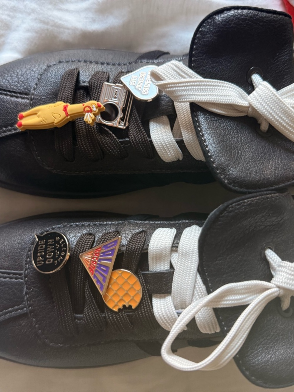 Stranger Things Aldo brown leather Sneakers with White Laces
